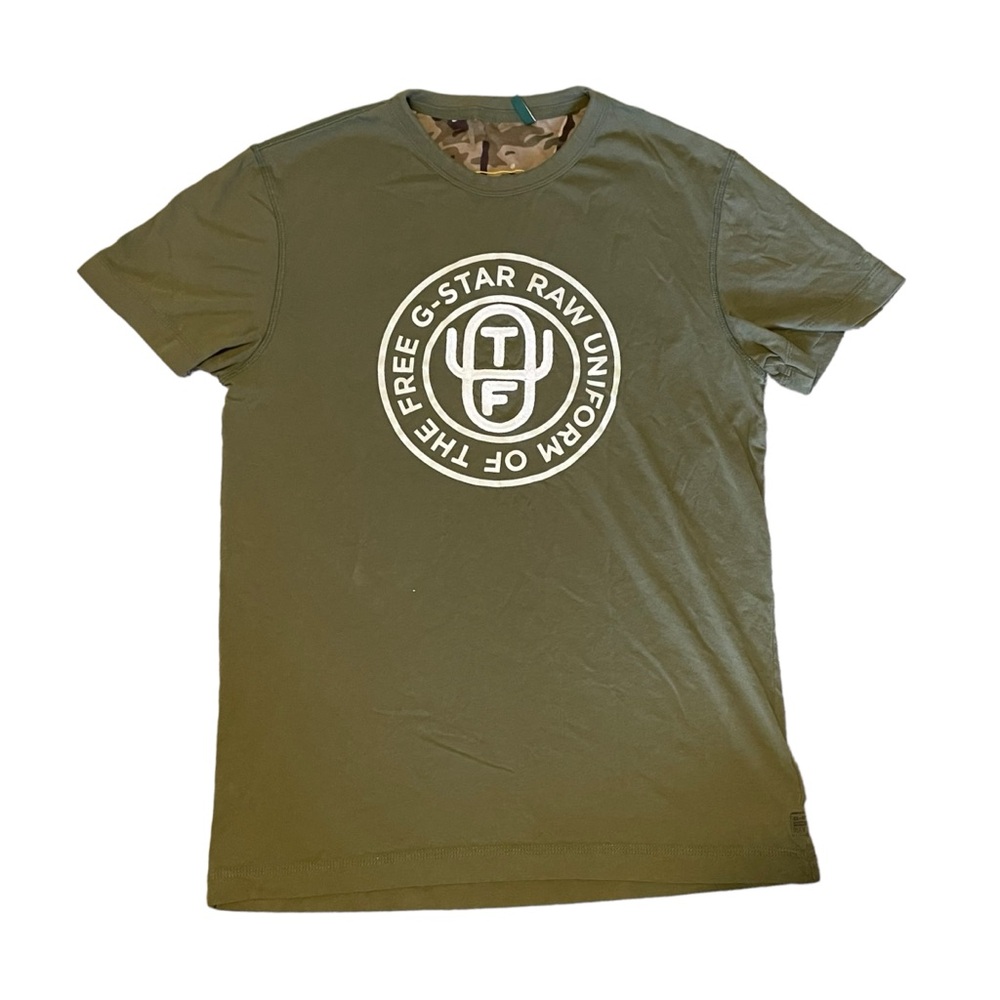 Gstar Raw Men’s T Shirt Olive Green Size Medium‎